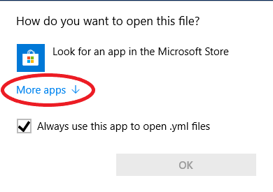 Unknown file dialog
